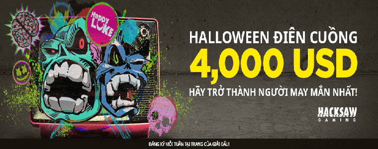 Tận hưởng tuần lễ Halloween độc đáo với 4,000 USD tiền thưởng tại HappyLuke